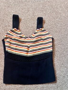 Striped Yellow & Black Knit 100%cotton